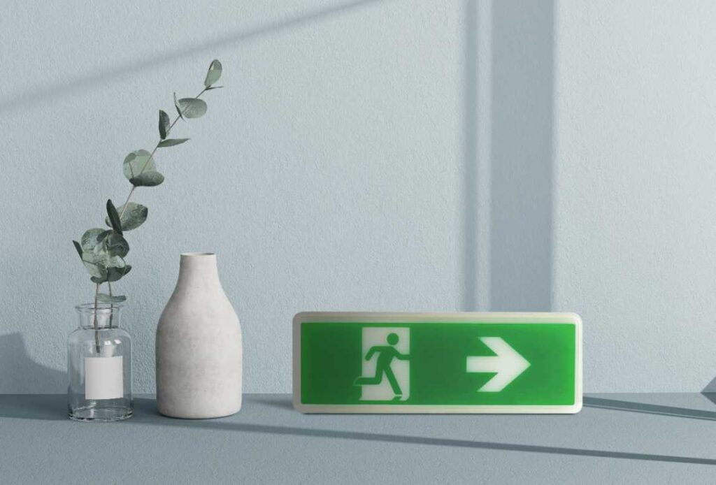 Addressable Surface Mount EXIT LIGHT